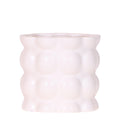 Ziertopf Cotton – Weiß – Ø9cm – Blumentopf mit matter Oberfläche – Pflanztopf aus der Slow Living Kollektion – Für kleine Zimmerpflanzen & Orchideen – Plant