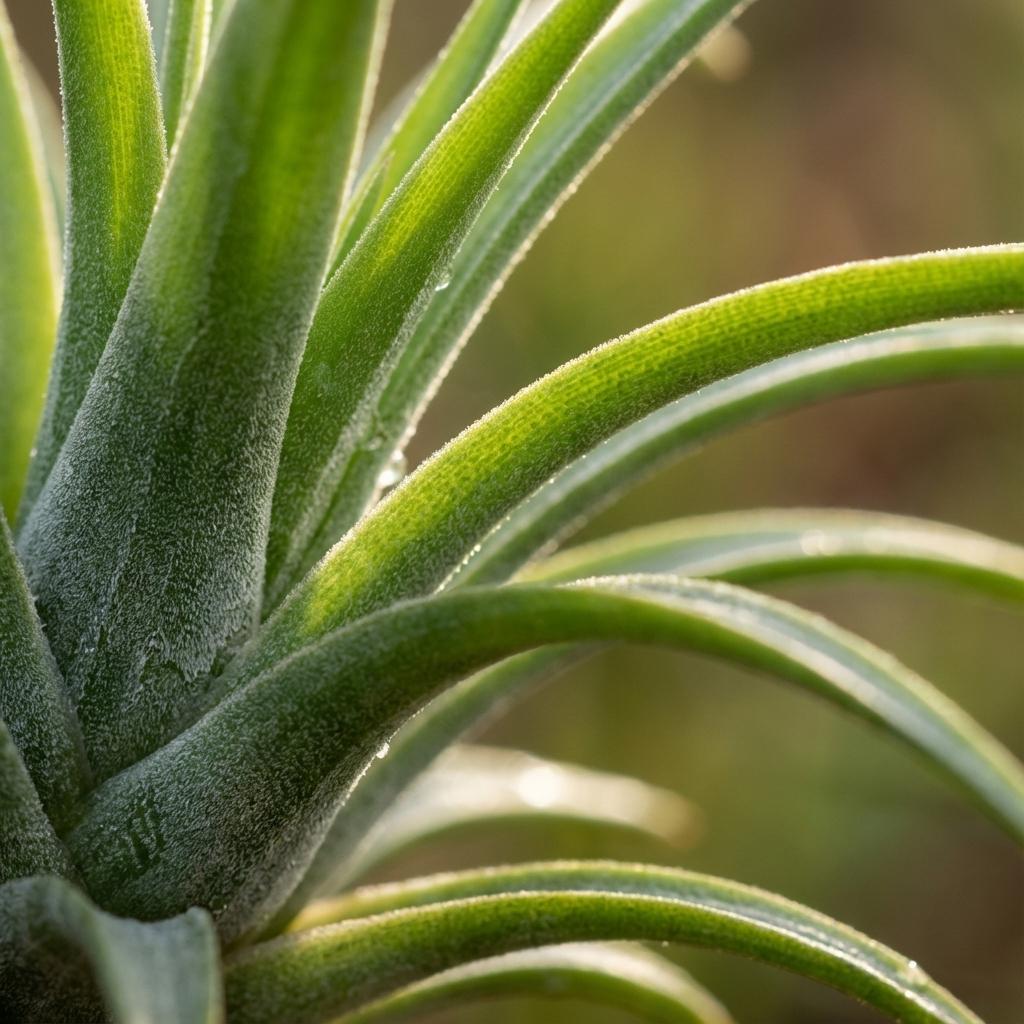 Luftpflanze Tillandsia im Dekor Ø14cm Höhe37cm – Erdefreie Air Plant in dekorativer Schale – Modernes Pflanzen – Dekoobjekt für Wohnraum & Büro