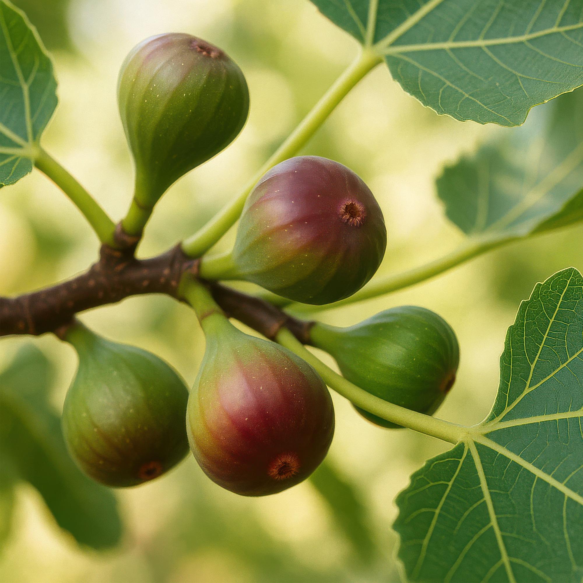 Feigenbaum – Ficus carica 'Little Miss Figgy' – 2 Pflanzen – Ø15cm – Höhe 50cm – Rote Früchte – Kompakter Obstbaum für Garten, Balkon & Terrasse – Plant