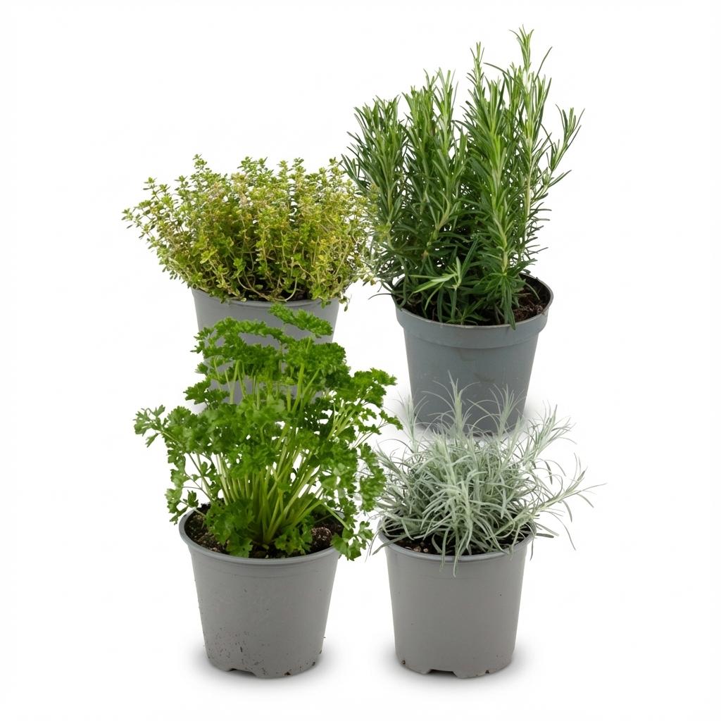 Kräutermischung – Ø12cm – Höhe 12-15cm – Basilikum Oregano Thymian Rosmarin Mix – Plant