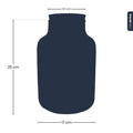 Terrarium Flasche – Geschlossene Glasflasche mit Korken & LED – Beleuchtung – Höhe 24,5cm Ø17cm – Dekoratives Pflanzenterrarium aus Recyclingglas – Plant