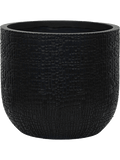 Topf Capi Bol Skin – Anthrazit – D17cm – Moderner, leichter Pflanztopf mit einzigartiger Hautstruktur – Für Innen & Außen – Robust & stilvoll – Plant