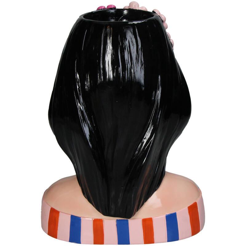 Vase Fashion Lady 'Anna' 30cm – Polyresin – Dekovase in Modedesign – Stilvolles Kunstobjekt & Wohnaccessoire für modernes Interieur – Plant