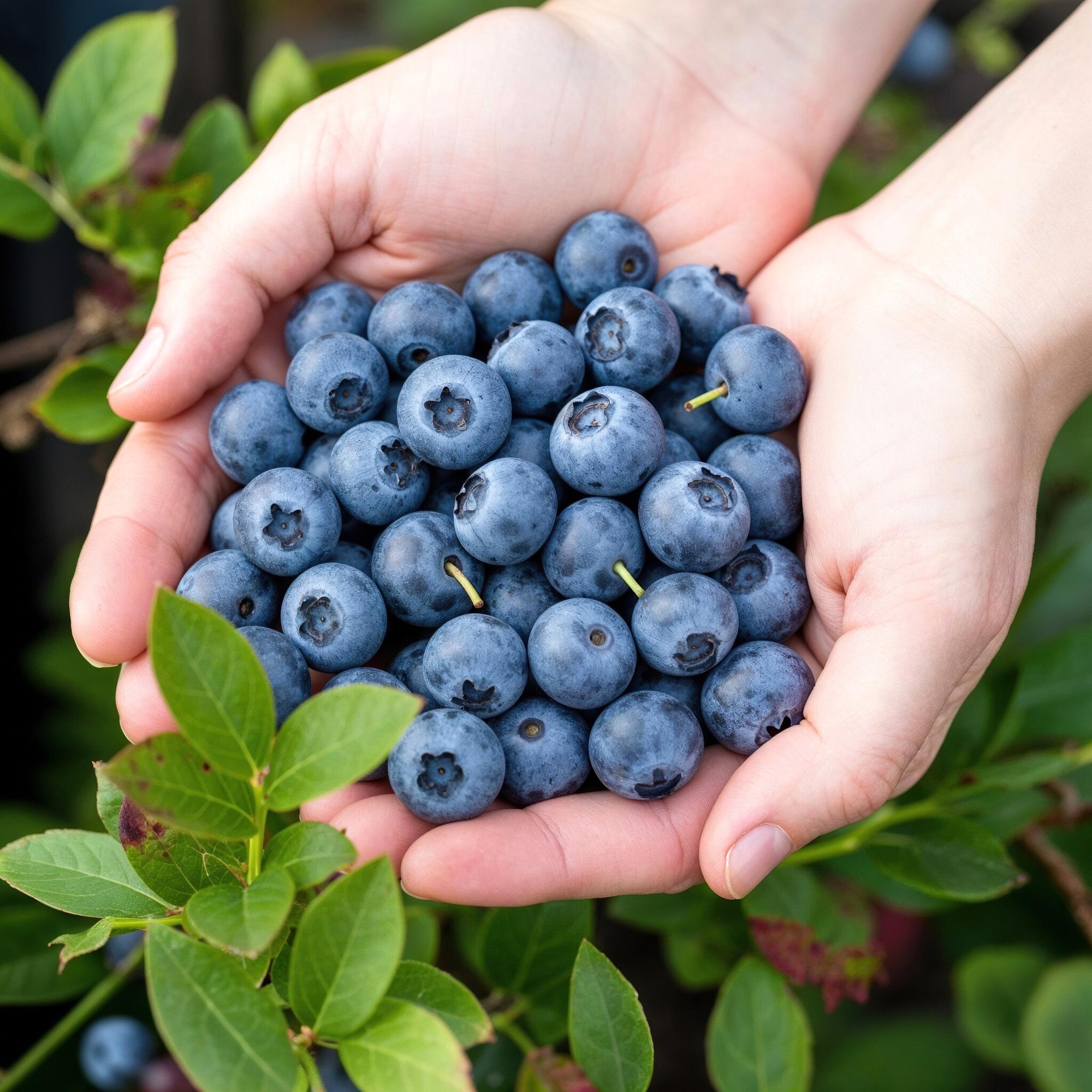Heidelbeere Vaccinium corymbosum Bluecrop winterhart 6 Pflanzen Ø9cm Höhe30cm – Ertragreiche Heidelbeere für Garten Balkon & Terrasse