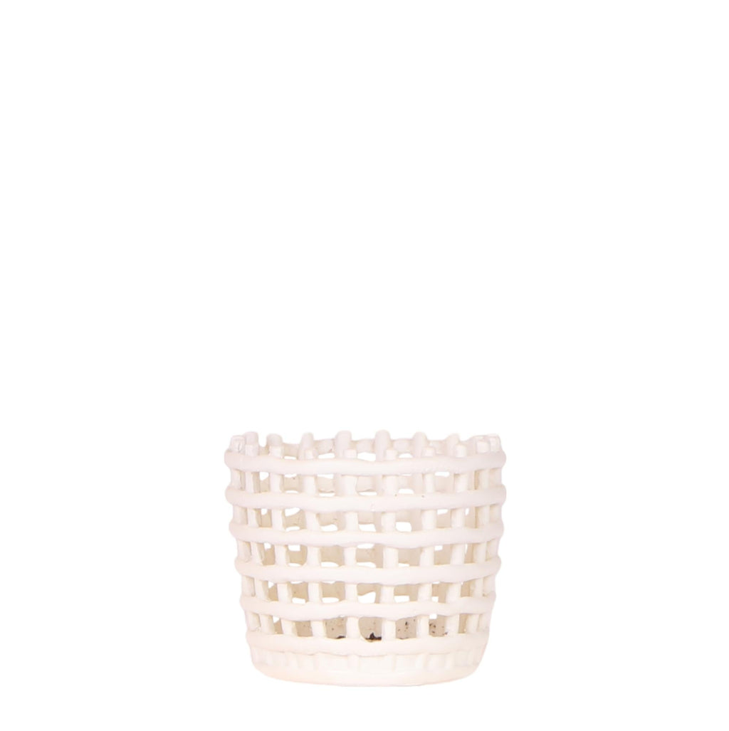 Mesh Ziertopf Ø6cm – Moderner Pflanztopf mit Strukturdesign – Dekorativer Übertopf für Mini Pflanzen & Sukkulenten – Pot