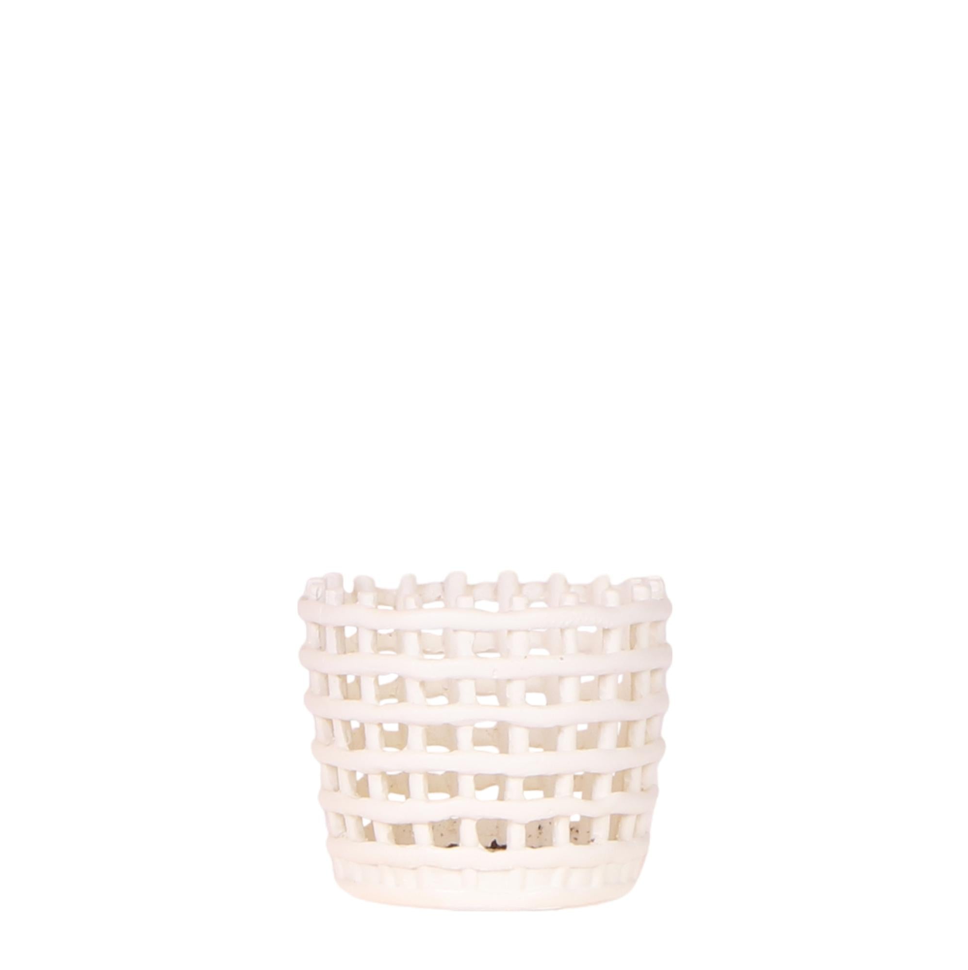 Mesh Ziertopf Ø6cm – Moderner Pflanztopf mit Strukturdesign – Dekorativer Übertopf für Mini Pflanzen & Sukkulenten – Pot