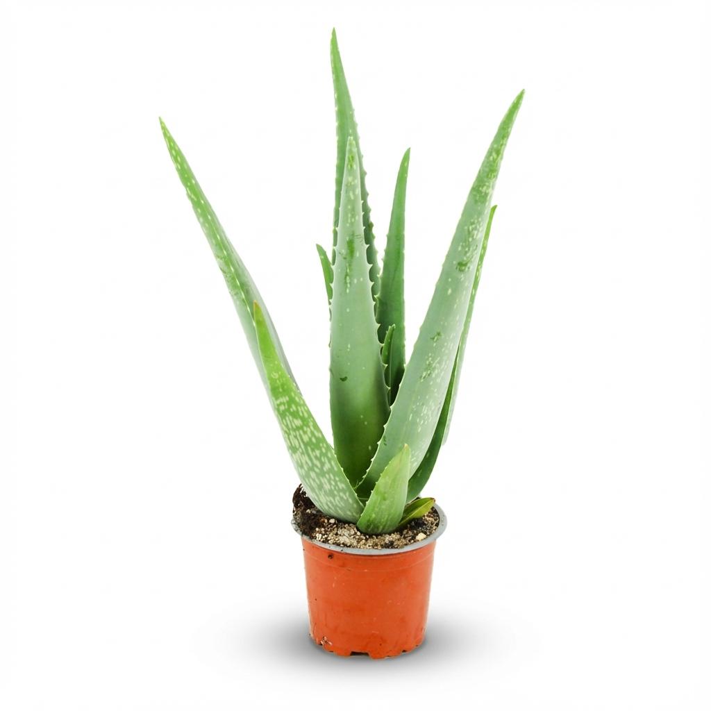 Aloe Vera Zimmerpflanze Ø10,5cm Höhe35-40cm – Pflegeleichte Sukkulente mit fleischigen Blättern – Sonnenliebende Pflanze für Wohnraum & Büro – Plant