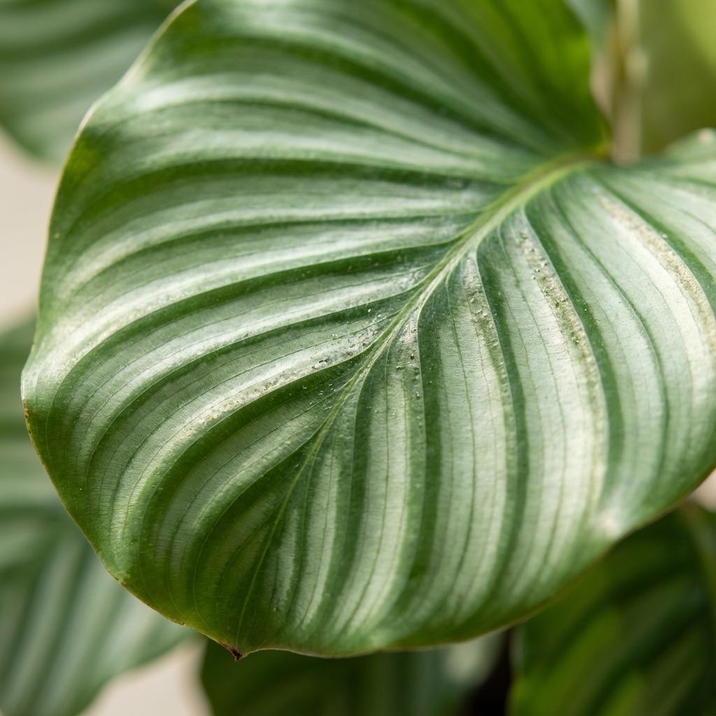 Korbmarante Calathea orbifolia – Ø21cm – 60-70cm hoch – Elegante Zimmerpflanze mit silbrig – grünen Blättern – Pflegeleicht & luftreinigend – Plant