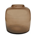 Vase Glas Bartica Taupe – Größe M – H25cm x W25cm – Robuste & elegante Glasvase – Mundgeblasen & dekorativ – Plant