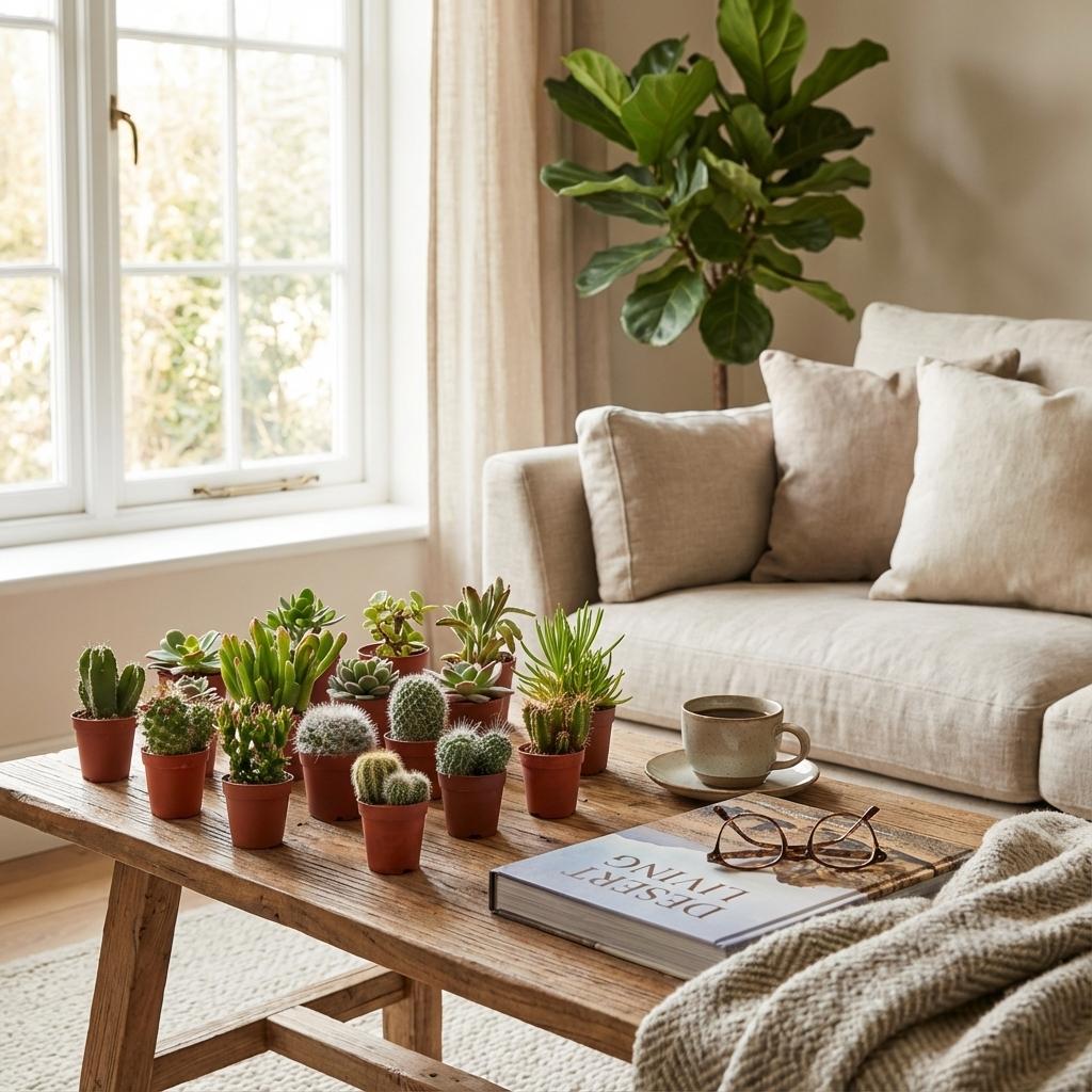 Mini Kakteen & Sukkulenten Mix – 18 Stück – Ø5,5cm – Höhe 5-10cm – Pflegeleichte Zimmerpflanzen – Ideale Deko & Geschenkidee für Zuhause Büro
