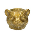 Pflanztopf Leopard Gold – D12xH9,5cm – Dekorativer Blumentopf im Leoparden – Design – Moderner Pflanzentopf für Zimmerpflanzen & Sukkulenten – Plant