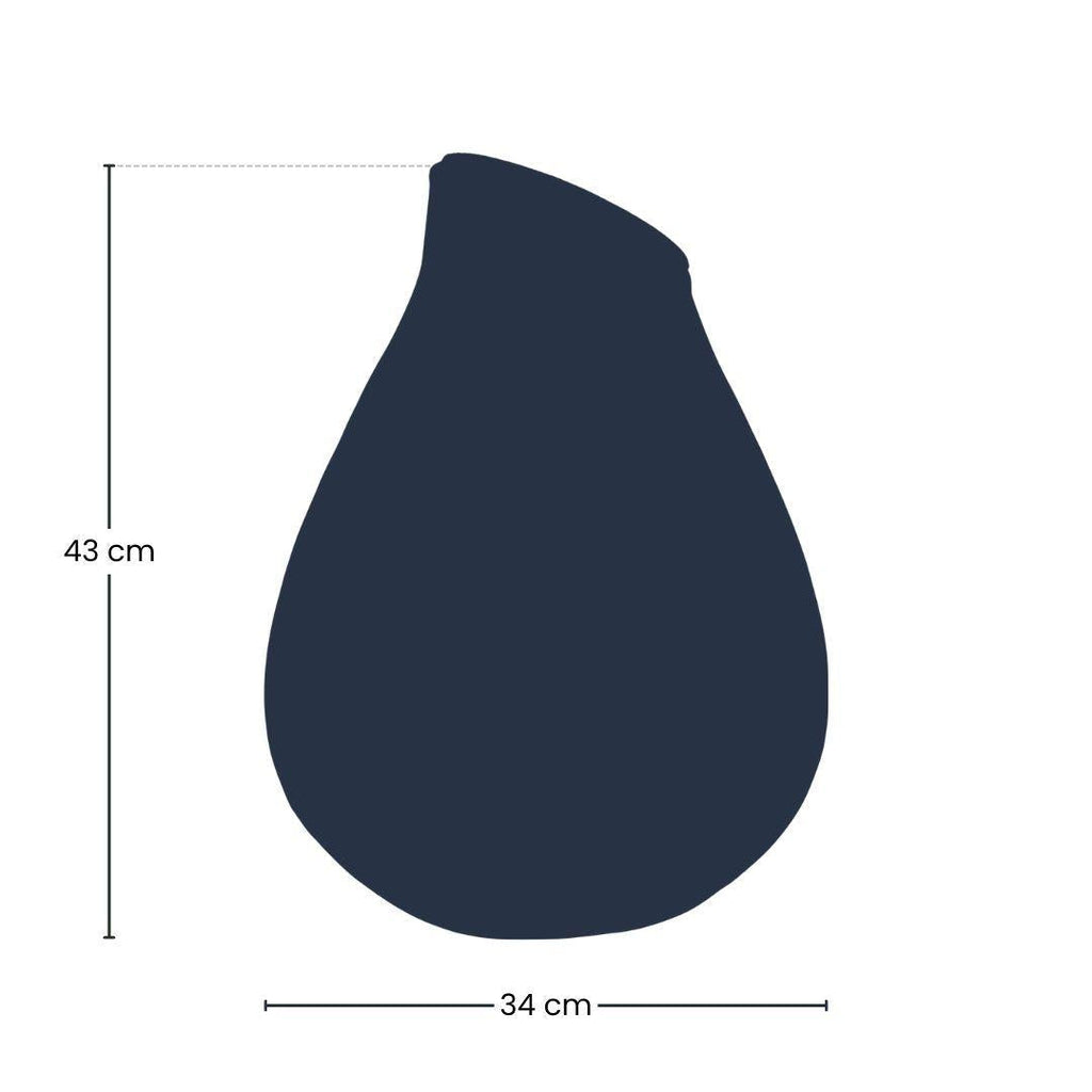 Terrarienflasche Drop XXL Korkdeckel – Ø34cm ↕43cm – Große tropfenförmige Glasflasche aus Recyclingglas – ca. 18,5L Volumen – Ideal für DIY – Plant