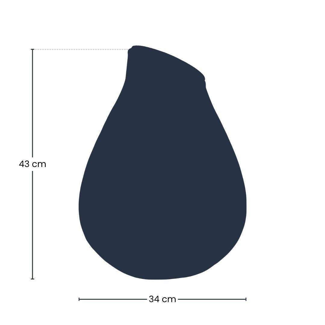 Terrarienflasche Drop XXL Korkdeckel – Ø34cm ↕43cm – Große tropfenförmige Glasflasche aus Recyclingglas – ca. 18,5L Volumen – Ideal für DIY – Plant
