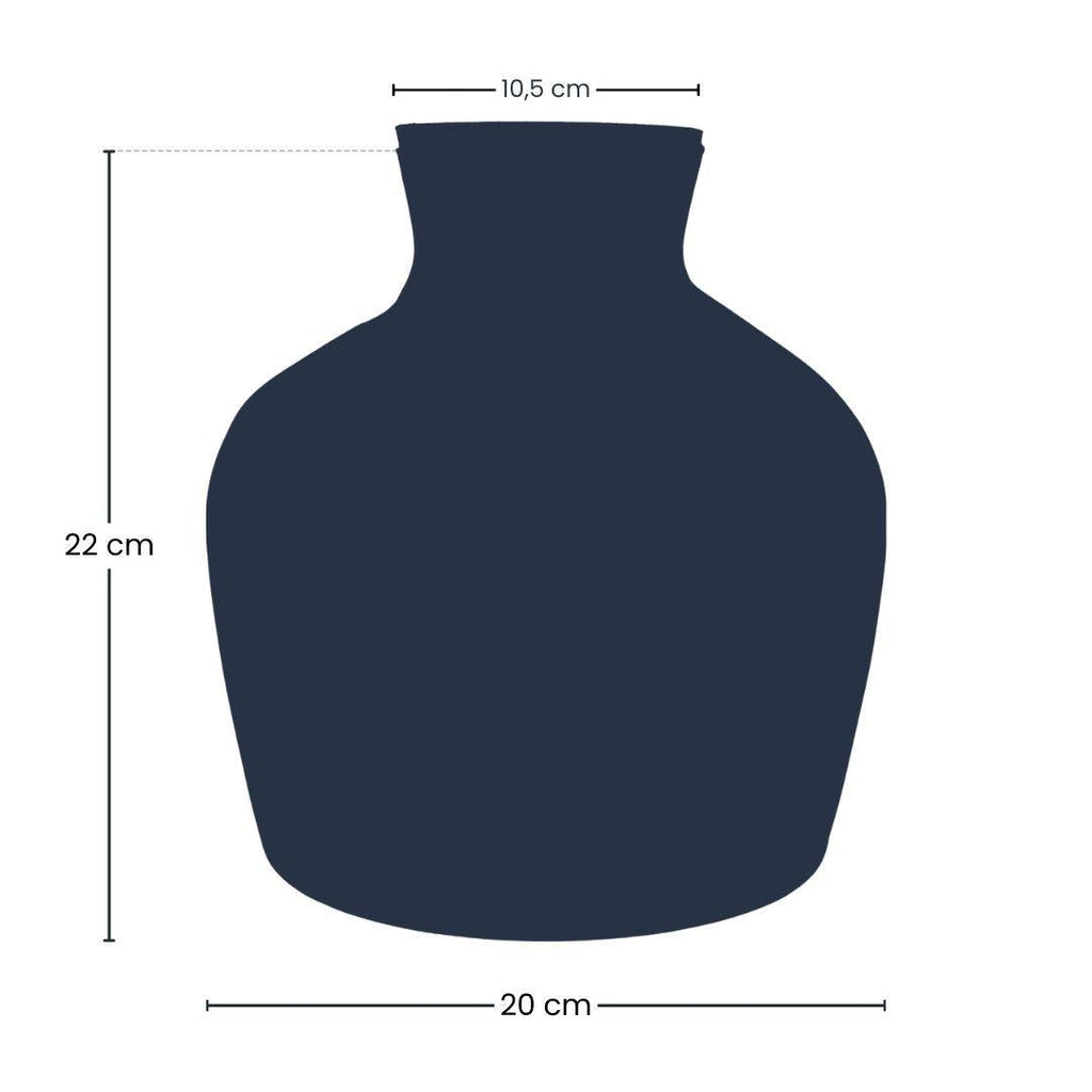 Flaschengarten – Terrarienflasche aus recyceltem Glas mit LED – Korken – Höhe 22cm Ø20cm – Dekoratives Glasgefäß mit Beleuchtung – Plant