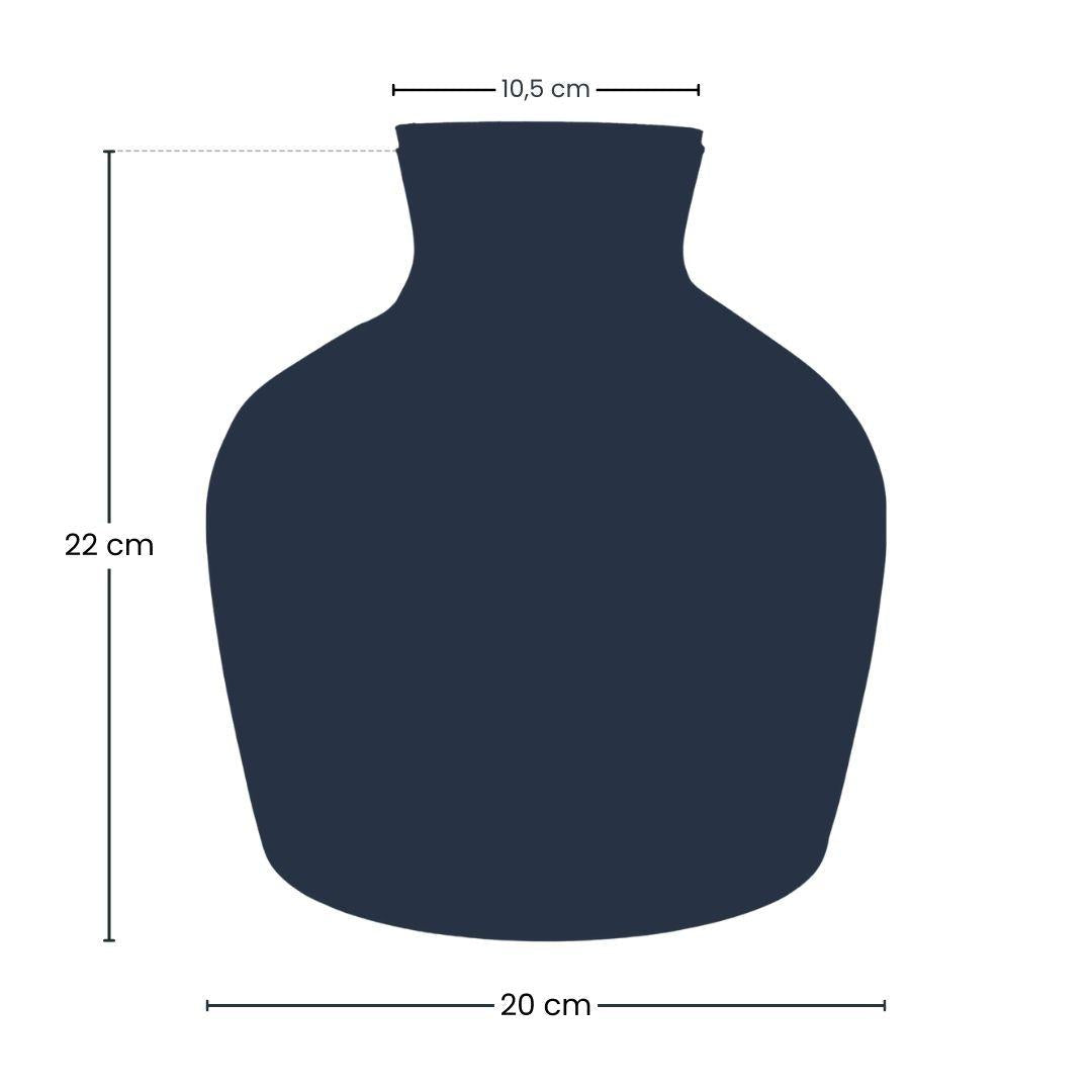 Flaschengarten – Terrarienflasche aus recyceltem Glas mit LED – Korken – Höhe 22cm Ø20cm – Dekoratives Glasgefäß mit Beleuchtung – Plant