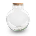 Terrariumflasche Bolder Bob – Ø30cm x 31cm – Glasflasche mit LED – Korken – Plant