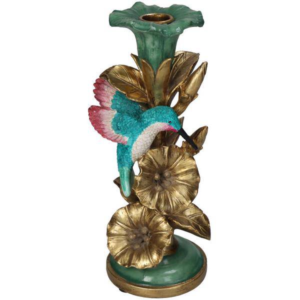 Kerzenständer Kolibri – 26 cm – Detaillierter Kerzenhalter Vogel-Design – Bunte Tischdekoration – Plant