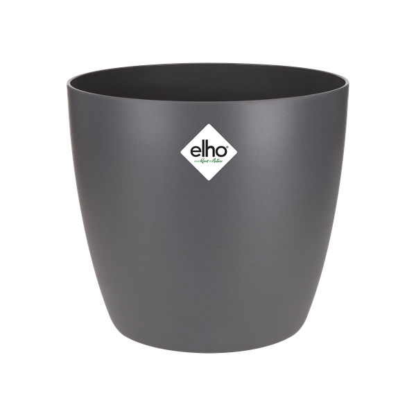Topf Brüssel Rund Anthrazit – Ø20cm x H19cm – Moderner Pflanztopf für Zimmerpflanzen & Garten – Leicht & langlebig – Plant