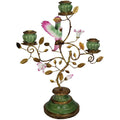 Kerzenhalter Vogel – Polyresin – 26x13x37cm – Bunter Deko – Kerzenständer – Für Wohnzimmer, Schlafzimmer & Flur – Verspieltes Design – Plant