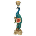 Kerzenständer Peacock Multi – Bunte Dekoration – 29cm Höhe – Eleganter Kerzenhalter für Innen & Außen – Stilvolles Ambiente mit farbenfrohem Design – Plant