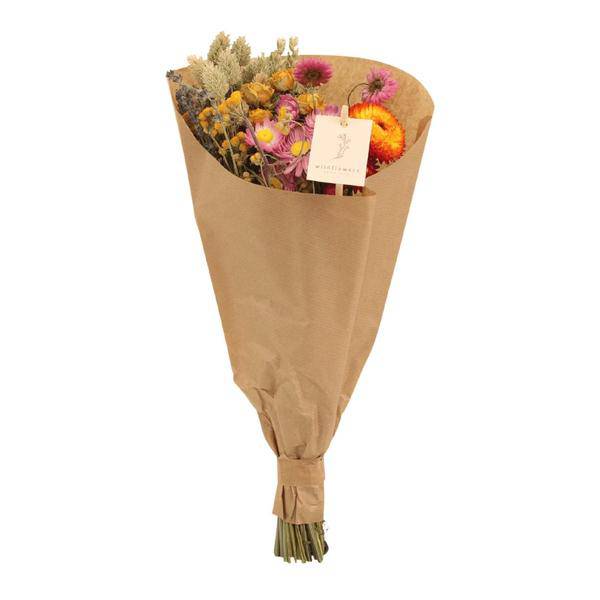 Trockenblumenstrauß Field Bouquet Multi – 8 Sträuße – bunter Trockenstrauß – ca. 50cm Höhe Ø20cm – 12 getrocknete Blumen – Plant