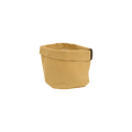 Pflanzentasche Ocker – Ø12cm – Stofftopf für Zimmerpflanzen & Kräuter – Flexibler Pflanzenbeutel mit Drainage – Indoor & Outdoor – Plant