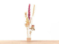Trockenblumenständer aus Holz – Größe S – 4x4x4cm – Halter mit 16 Löchern für Trockenblumen & Kräuterarrangements – Plant