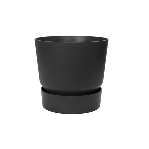 Greenville Pflanztopf Schwarz – D30 x H28 – Blumentopf für Innen & Außen – Elegantes Pflanzgefäß – Plant
