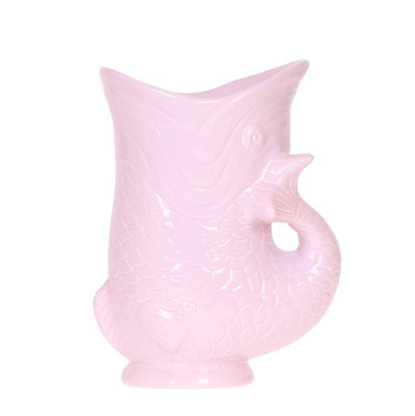 Fisch Topf – Rosa – Ø9cm – Keramik Übertopf in Fischform – Stilvoller Blumentopf für Zimmerpflanzen & Sukkulenten – Plant