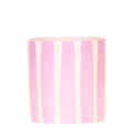 Painted Stripe Blumentopf Rosa Ø9cm – Keramiktopf im Streifenmuster – Pflanzentopf im Mediterranean Sunset Design – Plant