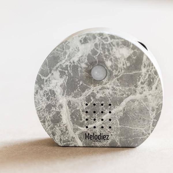 Melodiez Spieluhr – Marmor – Melody Nature Box mit Bewegungssensor – Vogelgezwitscher, Meeresrauschen & Dschungelklänge – Plant