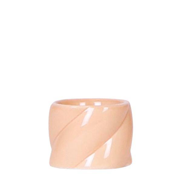 Dekotopf Candy – Pfirsich – Ø6cm – Farbiger Keramik Blumentopf in glänzender Optik – Runde Form – Für Mini-Pflanzen & Orchideen – Plant