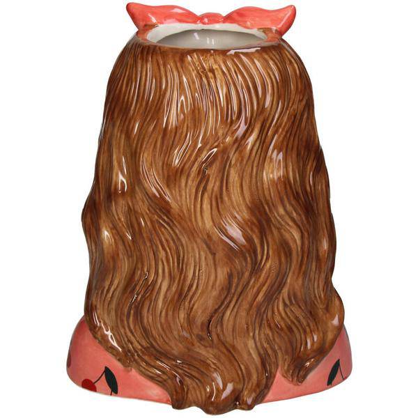 Design – Vase Jessie – Fashion Lady mit Brille & Haarband – 27cm – Modernes Wohnaccessoire aus Polyresin – Vase & Dekoobjekt in einem – Plant
