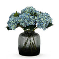 Künstliche Blumenstrauß Hortensien Blau – 8 Zweige je 52cm – Realistische Kunstblumen – Zeitloser Deko Blumenstrauß – Plant
