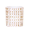 Mosaik Ziertopf – Ø9cm – Eleganter Blumentopf mit goldenen Mosaikdetails – Pflanztopf für Sukkulenten & kleine Pflanzen – Plant