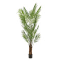Areca Lutescens Goldpalme – Künstliche Zimmerpflanze – Tropische Palme 240cm – pflegeleichte Dekoration für Wohnzimmer, Büro & Innenräume – Plant