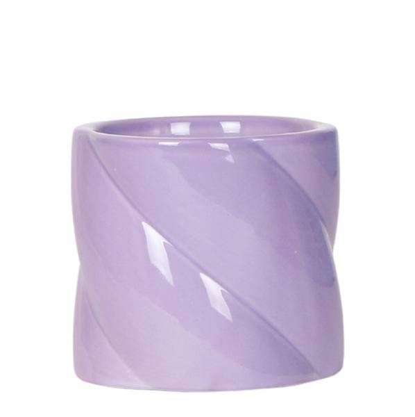 Candy Blumentopf Flieder Ø9cm – Keramiktopf in runder Form – Pflanzentopf für Orchideen, Sukkulenten & Grünpflanzen – Plant