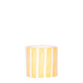 Ziertopf Painted Stripe – Gelb – Ø6cm – Keramiktopf mit Streifenmuster – Pflanzentopf für Sukkulenten, Kakteen & kleine Zimmerpflanzen – Plant