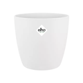 Pflanztopf Brüssel Rund – Weiß – D18cm – Moderner Blumentopf aus recyceltem Kunststoff – Leicht & robust – Für Innen – und Außenbereich – Plant