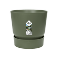 Topf Greenville Rund Grün – Ø14cm x H13cm – Moderner Pflanztopf für Zimmerpflanzen & Outdoor – Nachhaltig & dekorativ – Plant