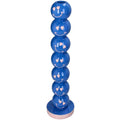 Kerzenständer Smiley – Blaue Kugeln – 9x9x36cm – Dekorativer Kerzenhalter – Gute – Laune – Design – Plant