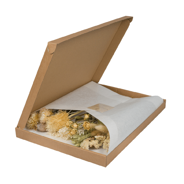 Trockenblumen im Briefkasten – Natur – Getrockneter Blumenstrauß – Beige, Weiß & Rosa – langlebig & pflegefrei – Geschenkidee – 25-30cm – Plant