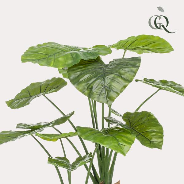 Alocasia – Künstliche Zimmerpflanze – Pfeilblätter – ↕110cm – Tropische Deko für Wohnzimmer, Flur & Wintergarten – Plant
