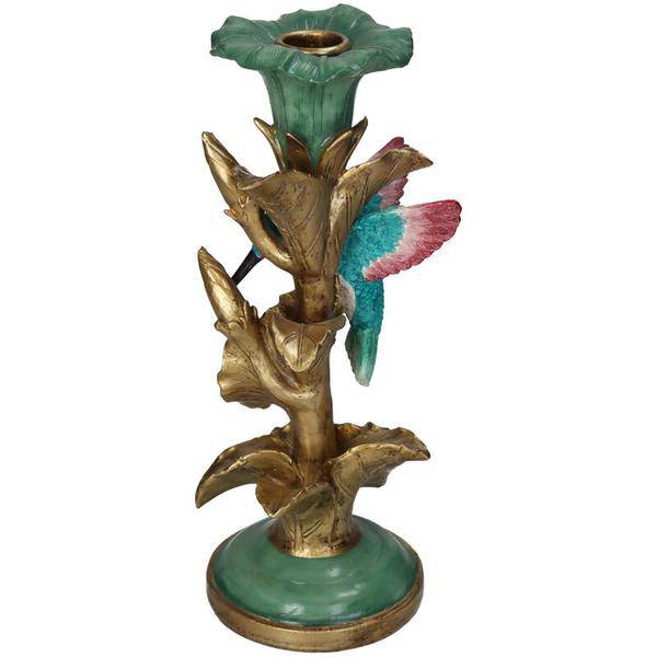 Kerzenständer Kolibri – 26 cm – Detaillierter Kerzenhalter Vogel-Design – Bunte Tischdekoration – Plant