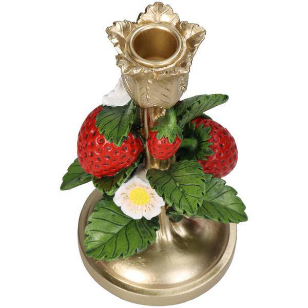 Kerzenständer Deko Rot ↕20cm – dekorativer Kerzenhalter, Tischdeko & Wohnaccessoire für Zuhause – Plant