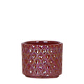 Diamant Perle Dekotopf – Rot – Ø6cm – Keramik Blumentopf mit edlem Glanz – Pflanztopf im modernen Design – Plant