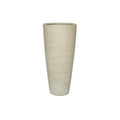 Topf Dax Beige Washed – L – Hoher Pflanzkübel D37cm x H80cm – Zeitlos & modern – Für große Pflanzen – Indoor & Outdoor geeignet – Plant