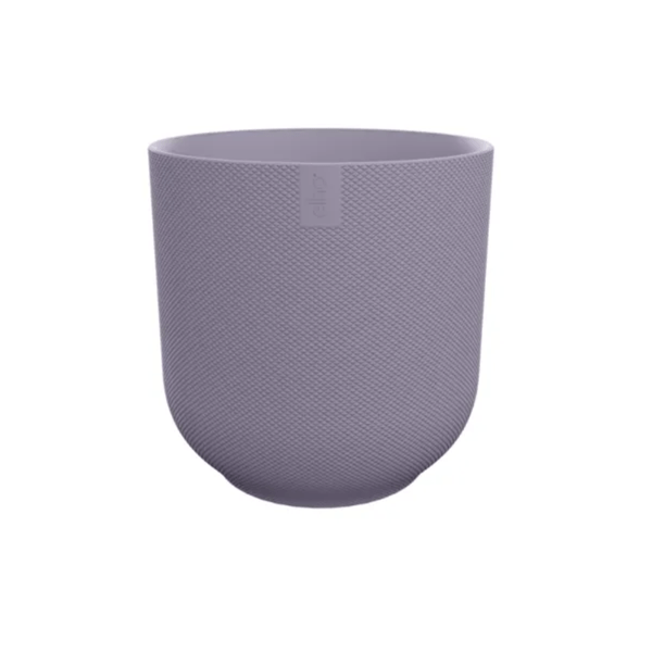 Blumentopf Jazz Rund Lavendel Flieder – Ø23cm – Höhe 21cm – Pflanzgefäß aus Kunststoff – dekorativer Übertopf für Innen und Außen – Plant