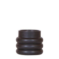 Bubble Dekotopf – Schwarz – Ø9cm – Keramik Blumentopf mit Struktur – Stilvoller Pflanzentopf für Zimmerpflanzen, Sukkulenten & Kakteen – Plant