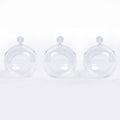 Weihnachtsbaumkugeln aus Glas – 3er – Set – Transparent – Mit Aufhänger – Ø10,5cm – H8cm – Edle Weihnachtsdekoration – Plant